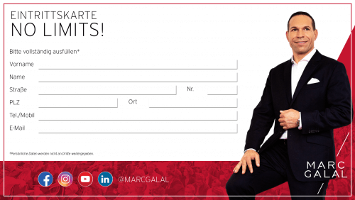 Marc Galal Event Ticket No Limits