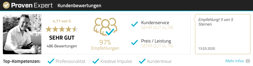 Rene Rink ProvenExpert Bewertungen