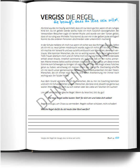 Buch Auszug: Franziska Müller / Verbieg dich nicht mehr! 05